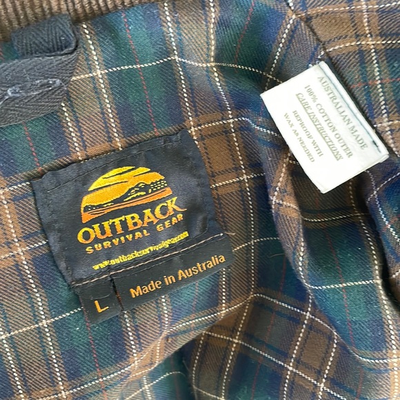 Outback Survival Gear Oilskin Jacket -men's large - Picture 5 of 6